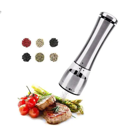 Stainless Steel Automatic Salt and Pepper Grinder Tool
