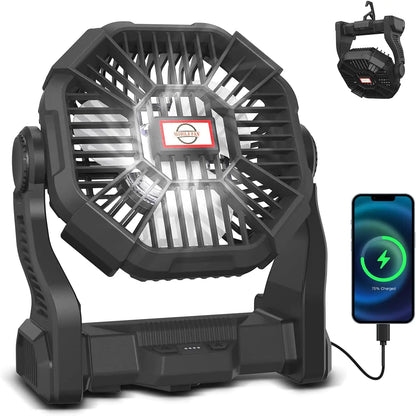 Portable Outdoor Rechargeable Camping Fan