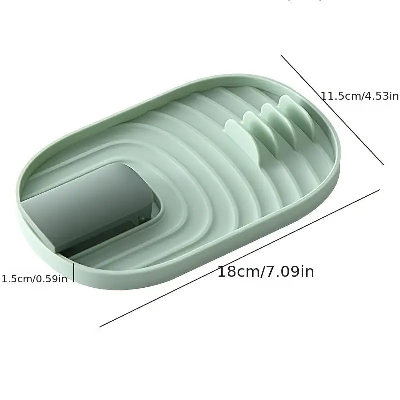 Folding Pot Lid Spoon Holder Kitchen Gadget (1pc)