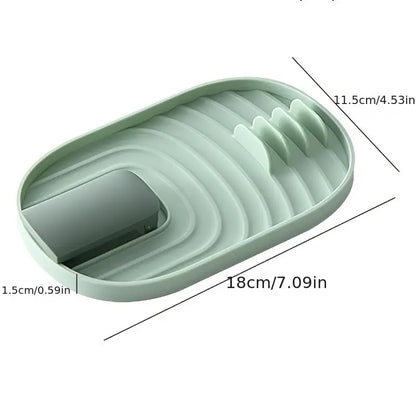 Folding Pot Lid Spoon Holder Kitchen Gadget (1pc)